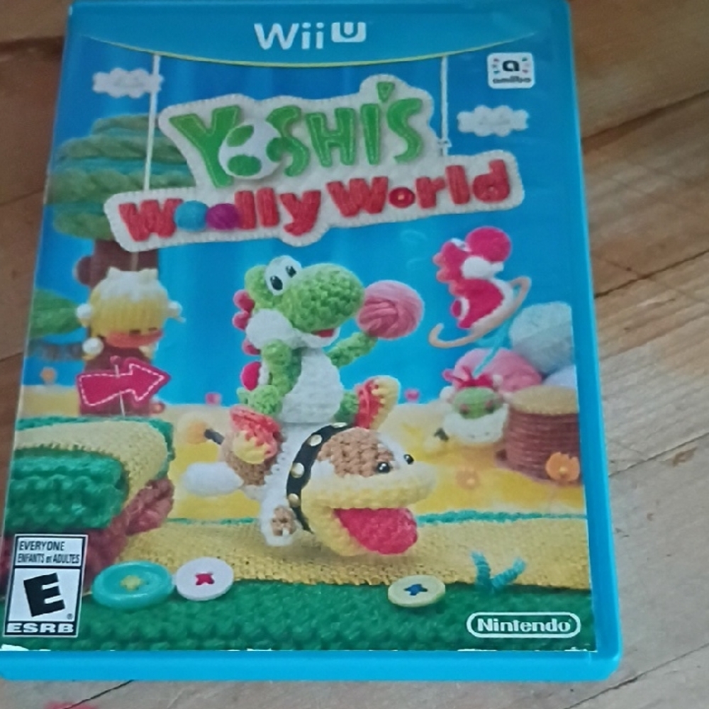 Nintendo Yoshi's Woolly World Wii U Game - Blue, Green, Red